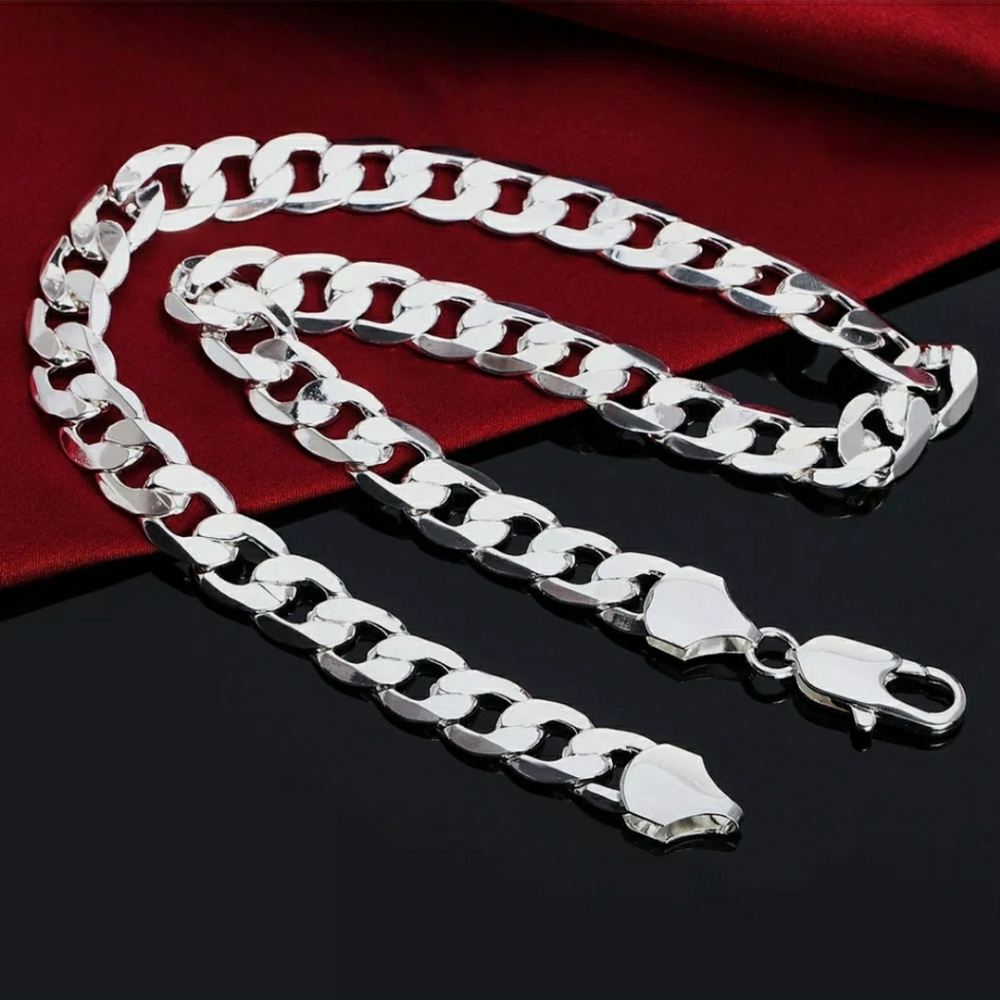 FINAL SALE 24" Cuban Link Chain or Bracelet - Picture 3 of 4